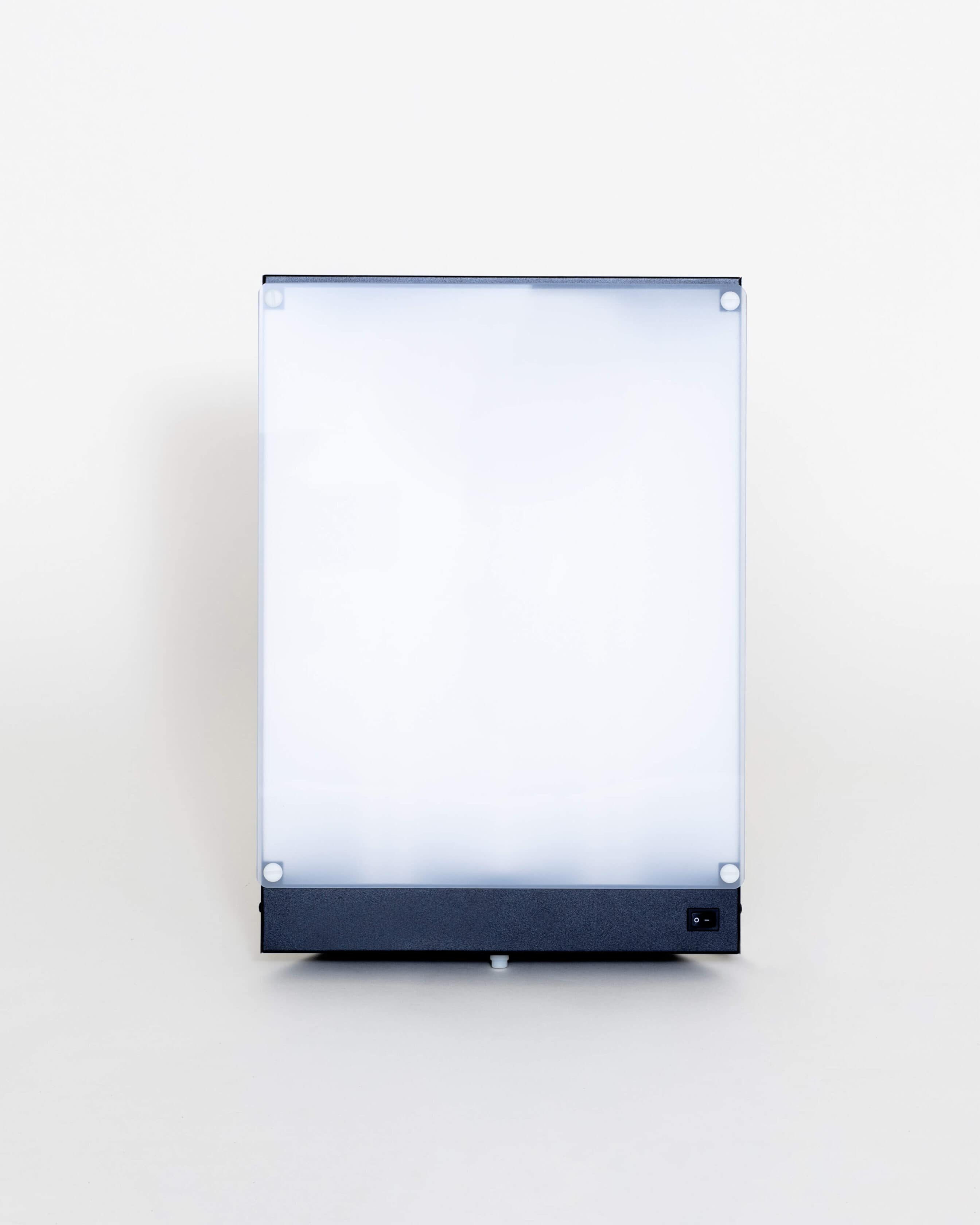 Nahaufnahme des großen diffusen Lichtpanels der BOXelite mit gleichmäßiger Ausleuchtung